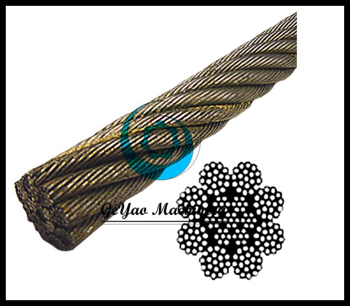 Bright Wire Rope EIPS IWRC 8x19_Rotation_spin Resistant_